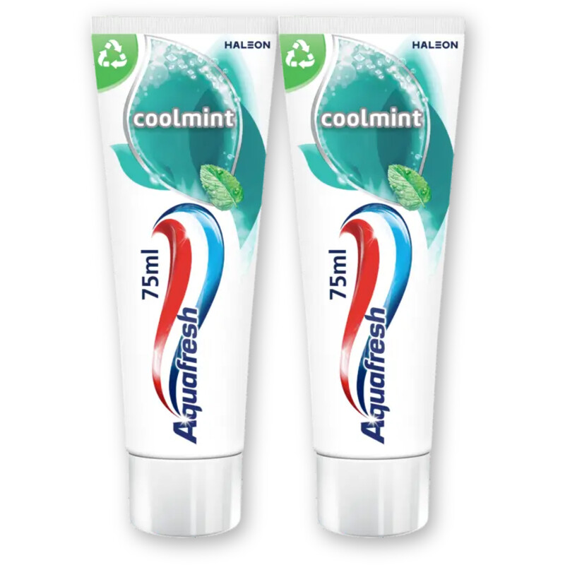 Aquafresh Cool mint tandpasta gezonde tanden 2pck