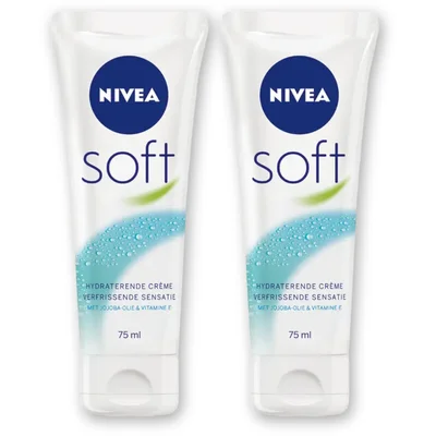 NIVEA Soft hydraterende creme 48u hydra 2pck