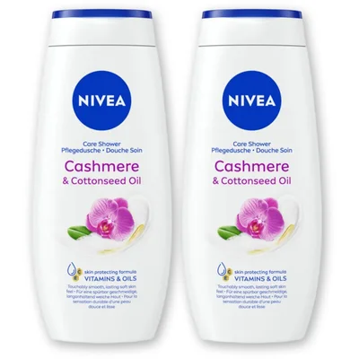 NIVEA Cashmere & cottonseed oil douchegel 2pck