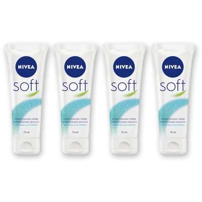 NIVEA Soft hydraterende creme 48u hydra 4pck
