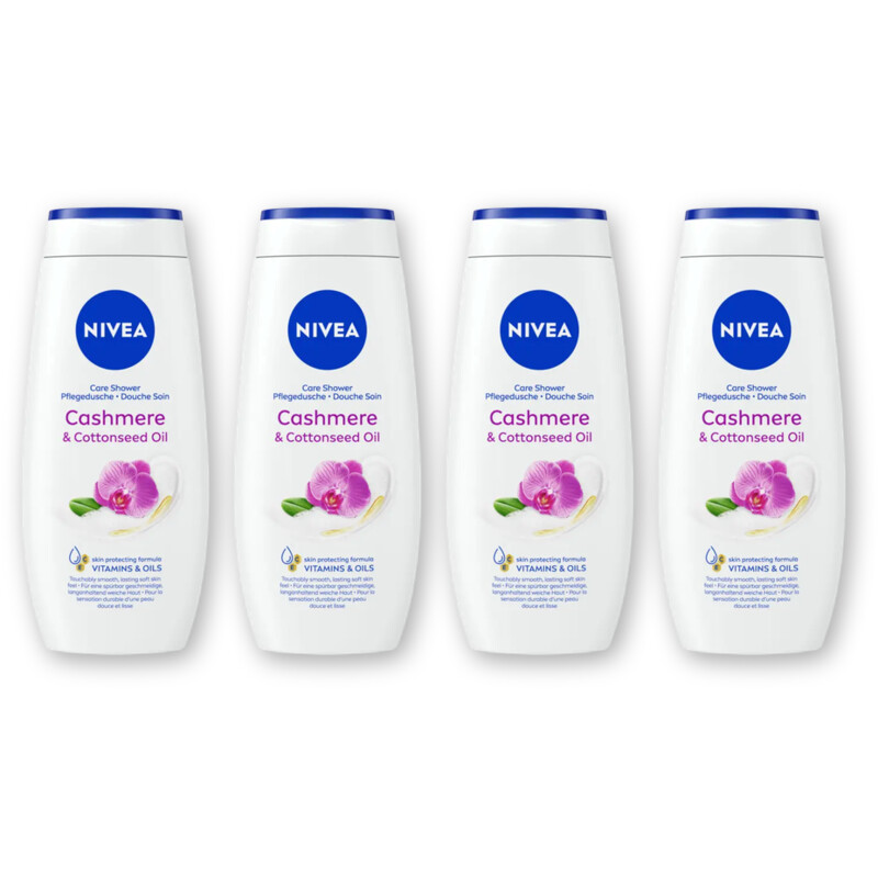 NIVEA Cashmere & cottonseed oil douchegel 4pck