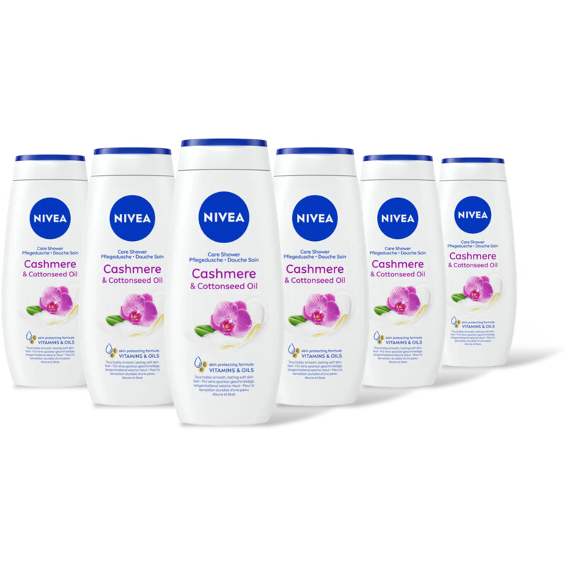 NIVEA Cashmere & cottonseed oil douchegel 6pck