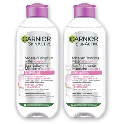 Garnier Gevoelig huid micellair reinigingwtr 2pk