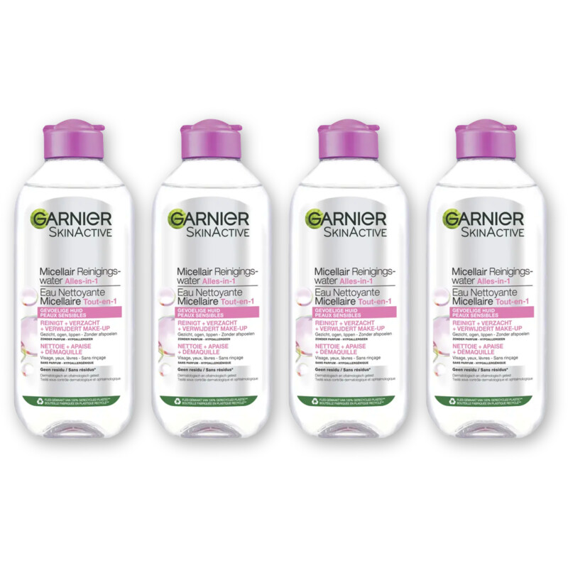 Garnier Gevoelig huid micellair reinigingwtr 4pk