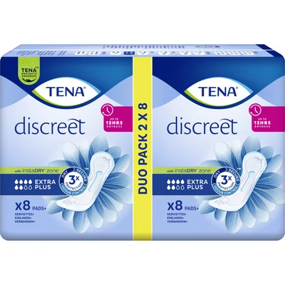 Tena Discreet extra plus duo pack