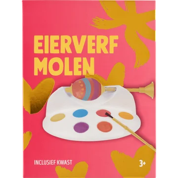 Eierverfmolen met Kwast