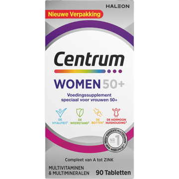 Centrum Women 50+ multivitaminen & multimineralen tabletten, 90 stuks