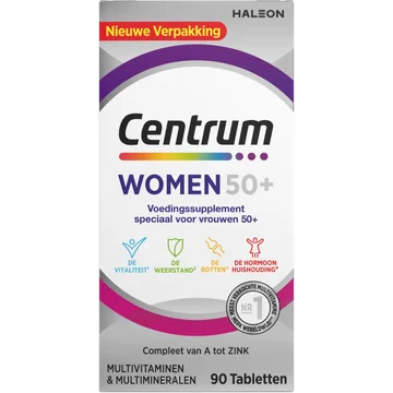 Centrum Women 50+ multivitaminen & multimineralen tabletten, 90 stuks