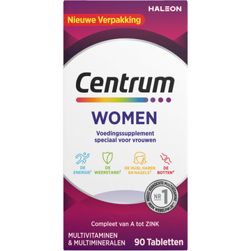 Centrum Women multivitaminen & multimineralen tabletten, 90 stuks