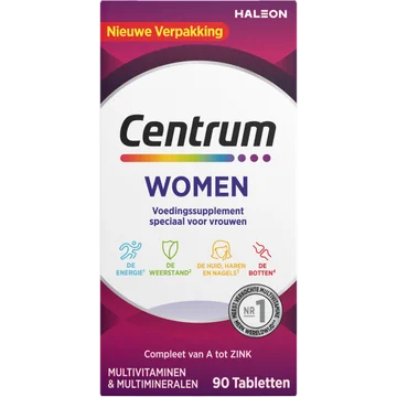 Centrum Women multivitaminen & multimineralen tabletten, 90 stuks