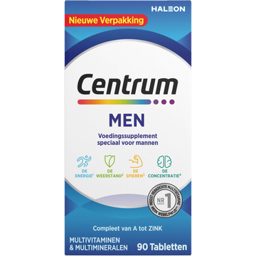 Centrum Men multivitaminen & multimineralen tabletten, 90 stuks