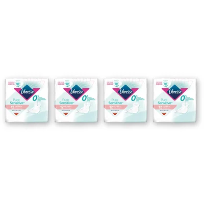 Libresse Pure sens ultra+ wings maandverband 4pck