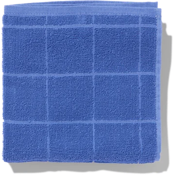 Keukendoek ruit frisblauw