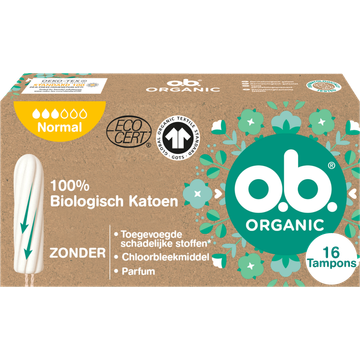 o.b. Organic cotton tampons normaal