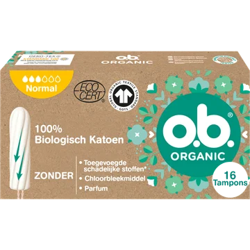 o.b. Organic cotton tampons normaal