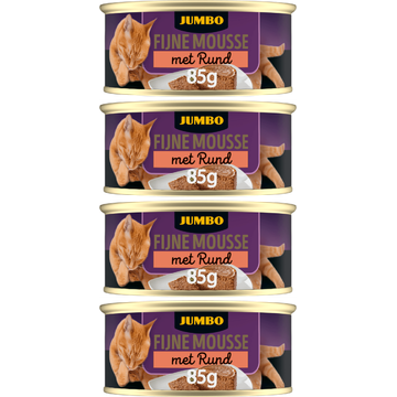 Jumbo Fijne Mousse met Tonijn Natvoer 4 x 85 g
