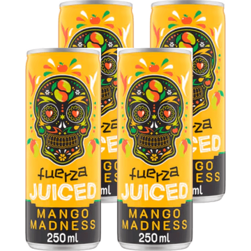 Fuerza Juiced Energy Mango 4 x 250ML