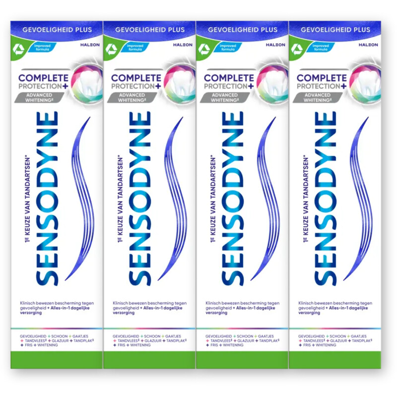 Sensodyne Complete protect advanced whitening 4pck