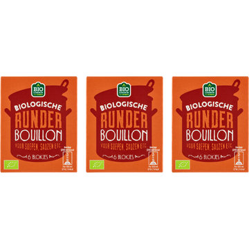 Jumbo biologische runder bouillonblokjes 3 x 6 stuks