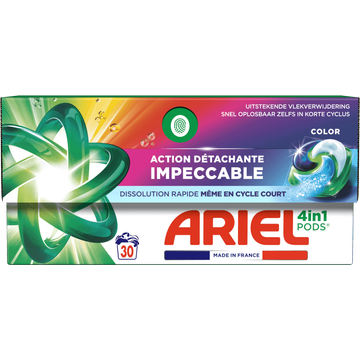 Ariel All-in-1 Pods Wasmiddel Kleur, 30 Wasbeurten