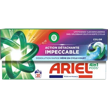 Ariel All-in-1 Pods Wasmiddel Kleur, 30 Wasbeurten