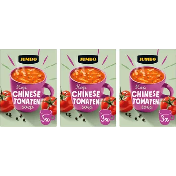Jumbo chinese tomatensoep 3 x 3 stuks