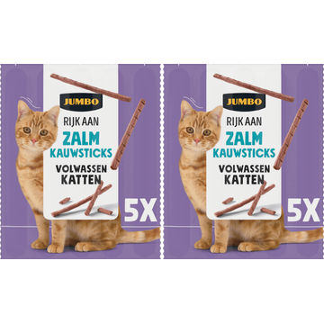 Jumbo Kauwsticks Zalm 2 x 5 Stuks