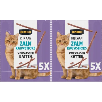 Jumbo Kauwsticks Zalm 2 x 5 Stuks