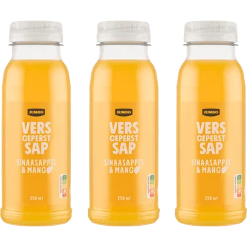 Jumbo Vers Sap Sinaasappel & Mango 3 x 250ML