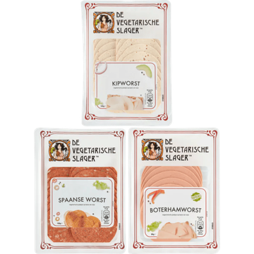 De Vegetarische Slager Broodbeleg - 3 Varianten