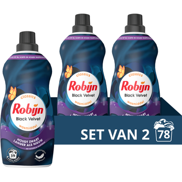 Robijn K&K Black Velvet 2 x 39 Wasbeurten