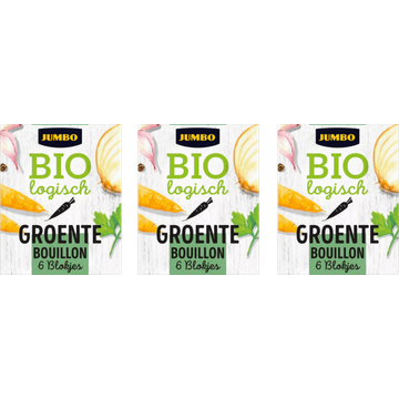 Jumbo Groentebouillon Biologisch 3 x 6 Stuks 60g