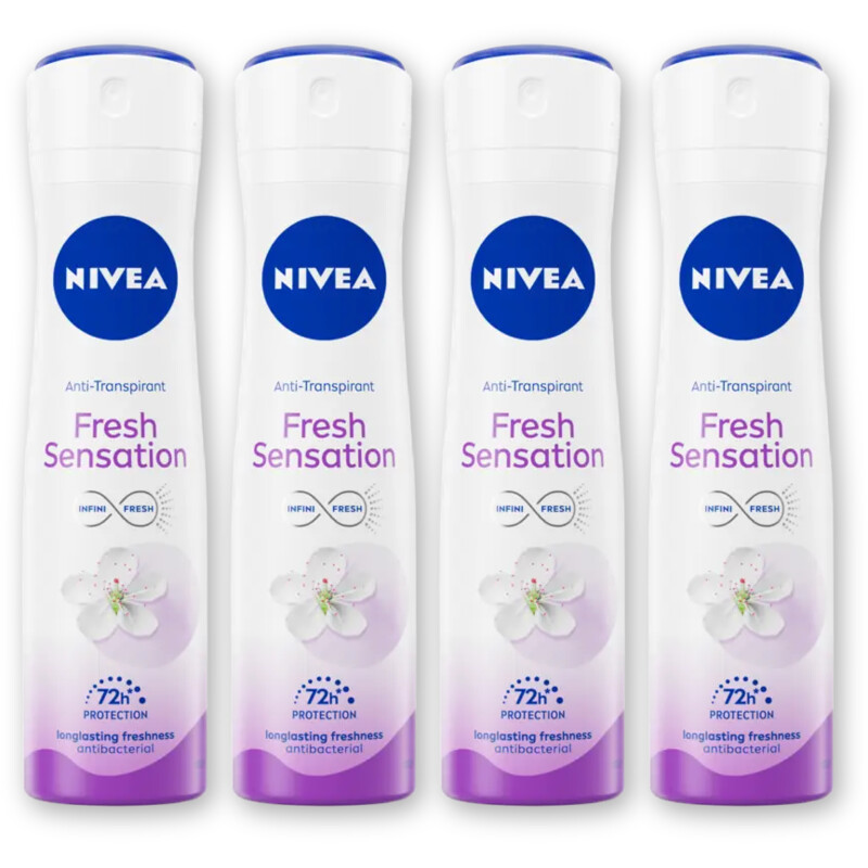 NIVEA Fresh sensation anti transp spray 4pk