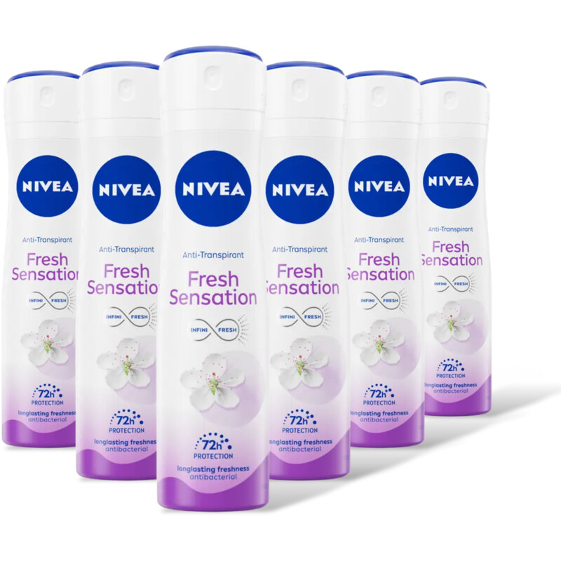 NIVEA Fresh sensation anti transp spray 6pk