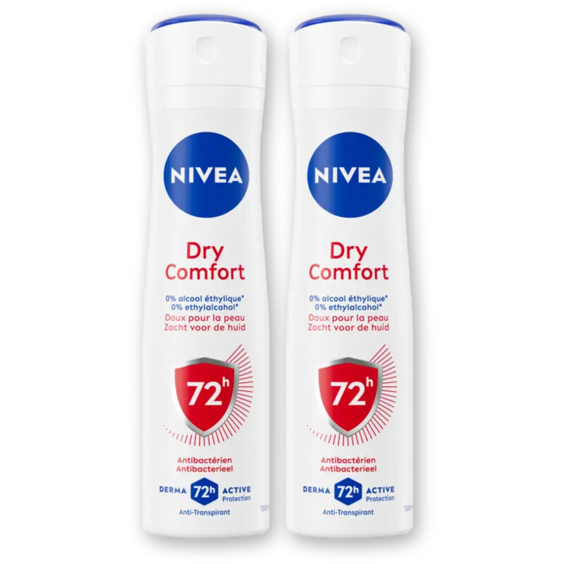 NIVEA Dry comfort anti-transpirant spray 2-pck