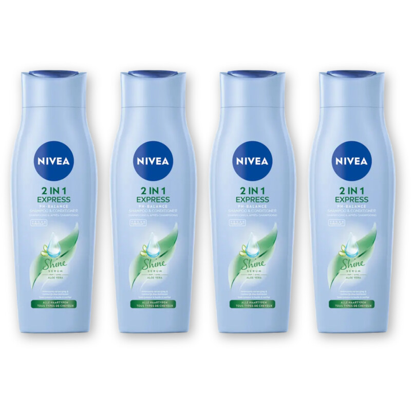 NIVEA 2-in-1 Express shampoo & conditioner 4pk