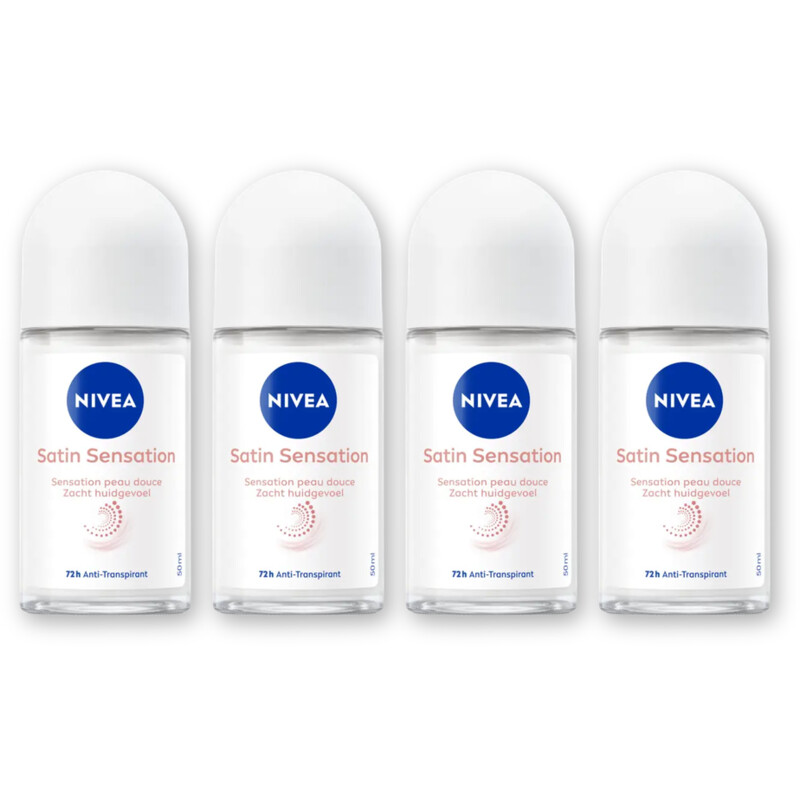 NIVEA Satin sensation anti transpirant rol 4pk