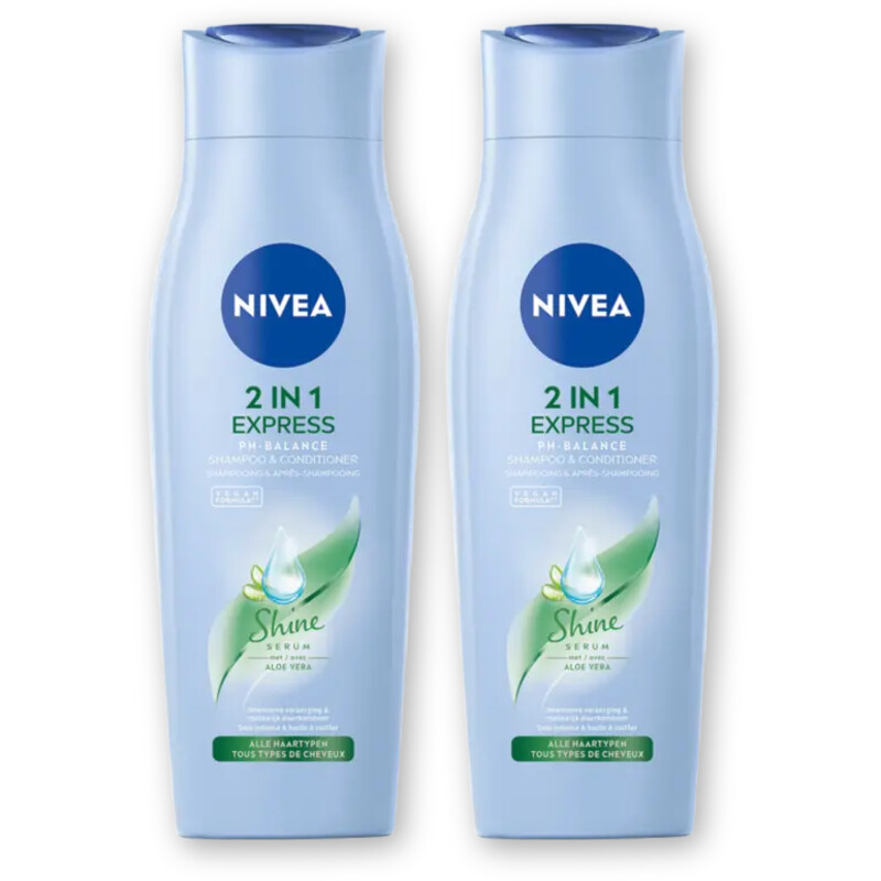 NIVEA 2-in-1 Express shampoo & conditioner 2pk