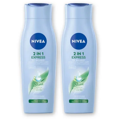 NIVEA 2-in-1 Express shampoo & conditioner 2pk