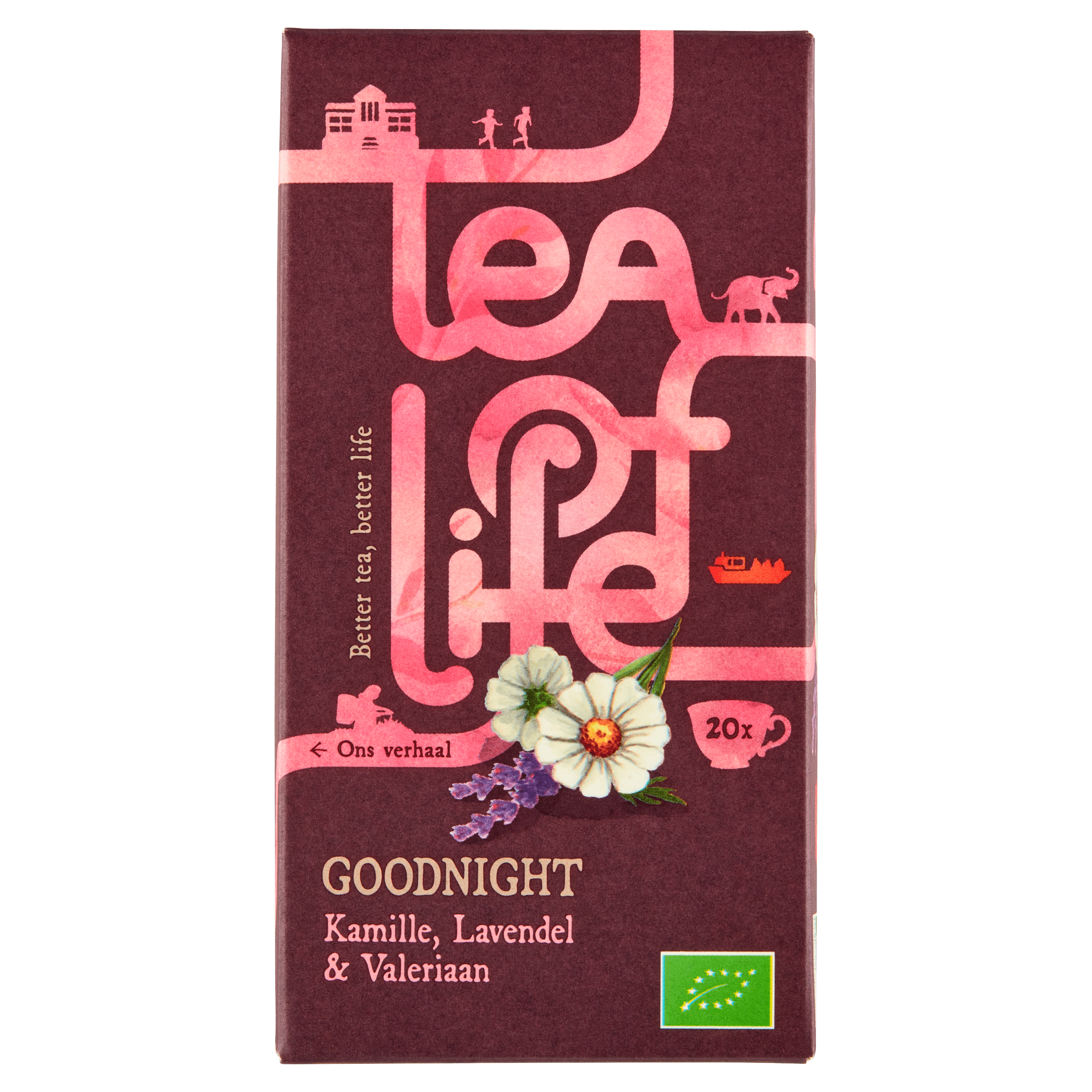 Tea of Life Goodnight Kamille lavendel valeriaan 20 stuks