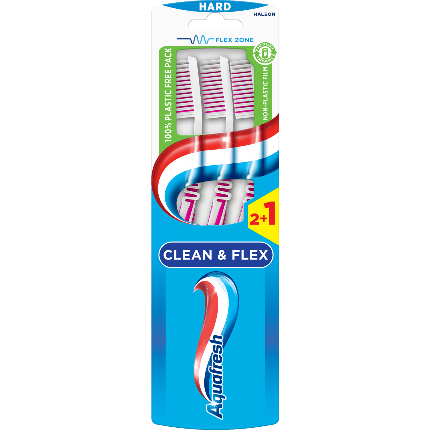 Aquafresh Clean & flex hard tandenborstel