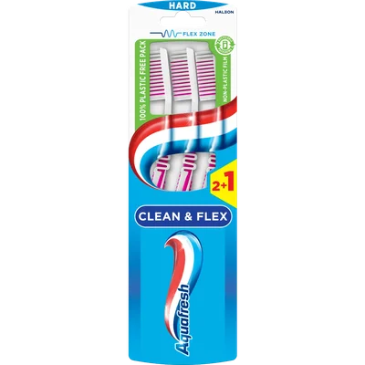 Aquafresh Clean & flex hard tandenborstel