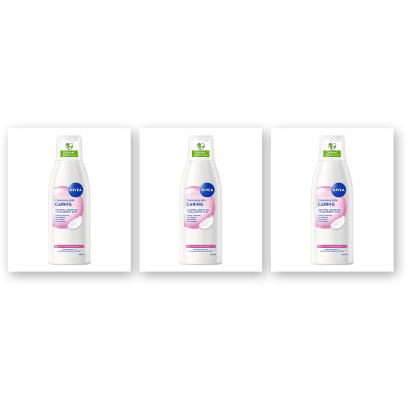 NIVEA Reinigingsmelk droge/gevoelige huid 3pck