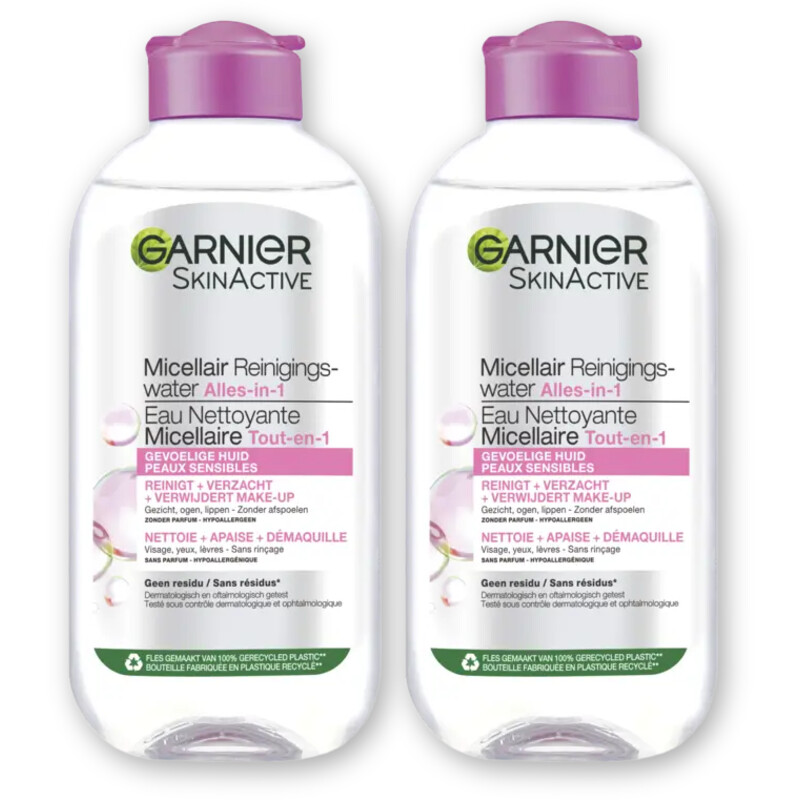 Garnier Gevoelige huid micellair rngngswater 2pk
