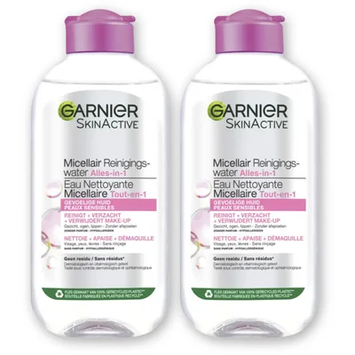 Garnier Gevoelige huid micellair rngngswater 2pk