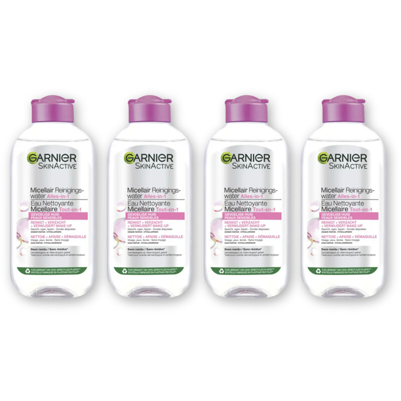 Garnier Gevoelige huid micellair rngngswater 4pk