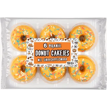 Van Dijk Mini Donut Cakejes Oranje 150 g