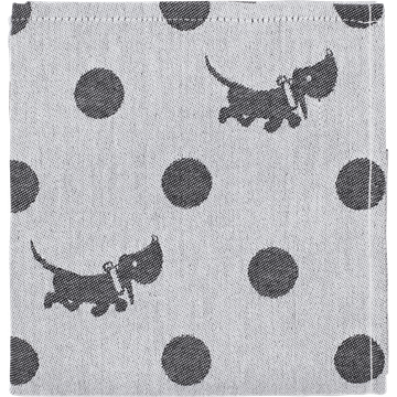 Theedoek Takkie stip zwart