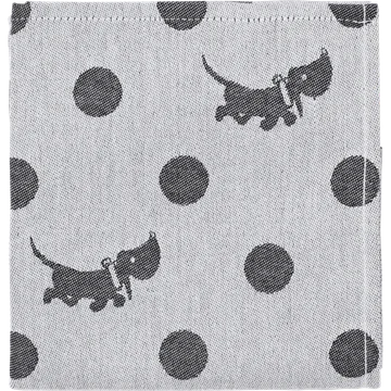 Theedoek Takkie stip zwart