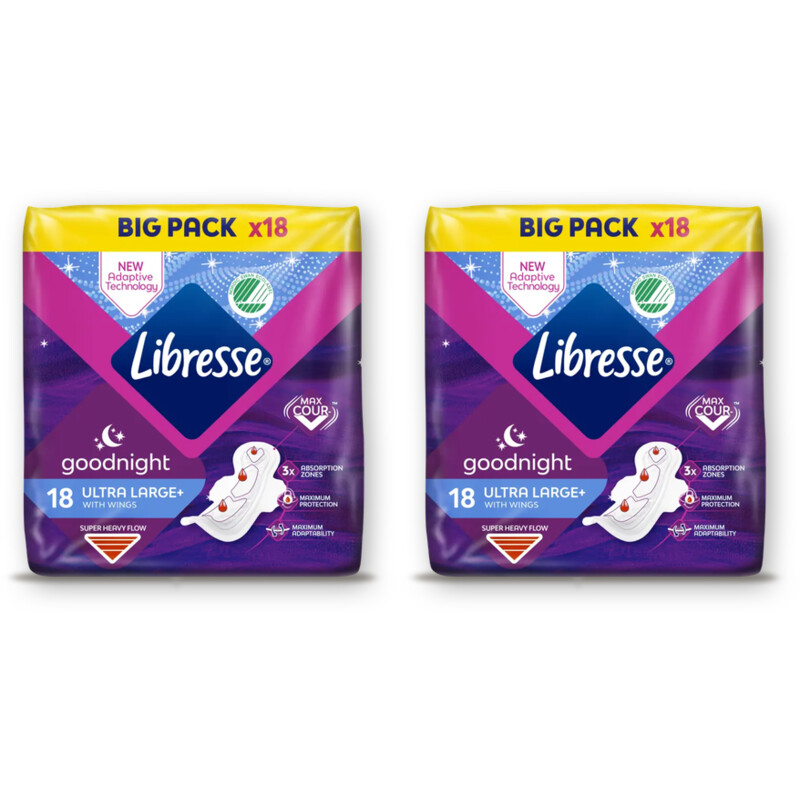 Libresse Goodnight ultra large+ wings bigpack 2pk
